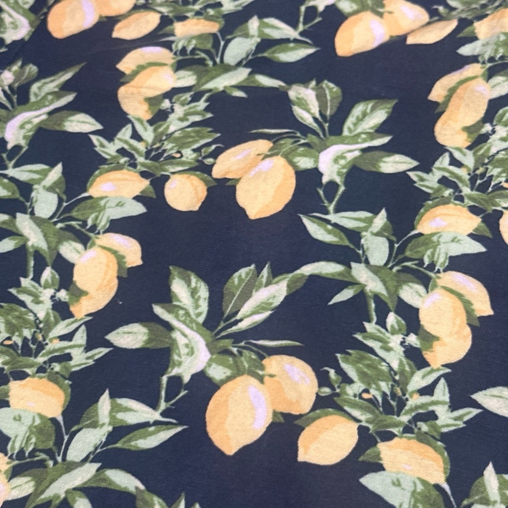 LOFT Women’s S Lemon Tree Verbena LINEN & VISCOSE Pants Casual Wide Leg Bold Fun - Picture 5 of 9